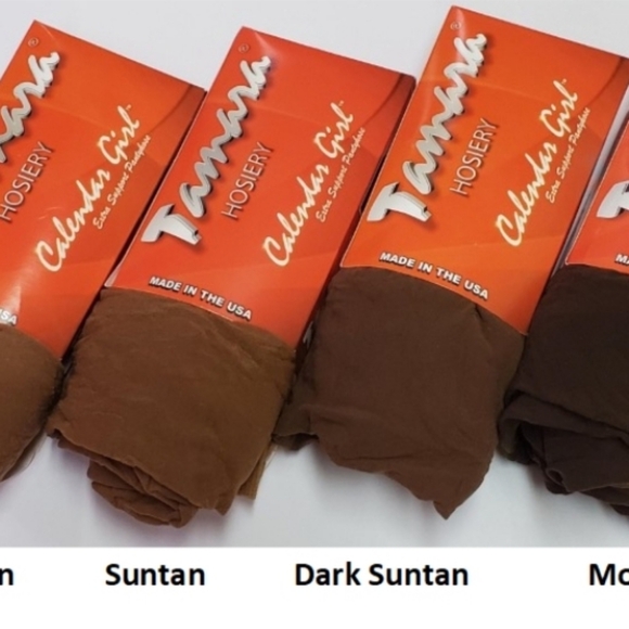 New In Box Hooters Pantyhose Open Toe Dark Suntan B 95-120 lbs 5'0-5'5 Feet - Picture 4 of 8